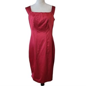 The Limited Red Satin‎ Sleeveless Cocktail Dress Size 10